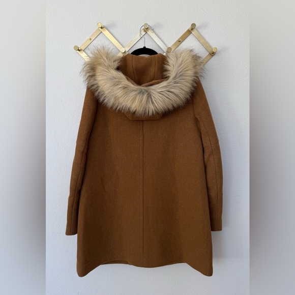 J.CREW Original Style Chateau Parka Stadium Cloth Wool Heather Acorn Size 4 - Picture 7 of 7